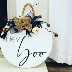 Accroche-porte Halloween/automne Boo