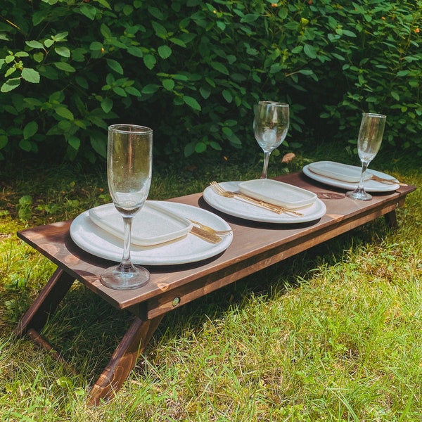 Low Picnic Table Etsy