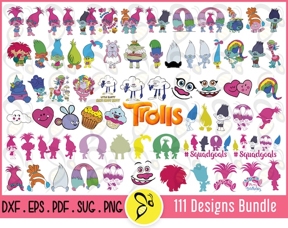 Trolls Movie Bridget Sticker Bumper Decal - ''SIZES