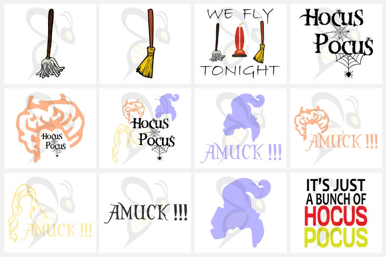 Download Hocus Pocus Halloween Svg Bundle Eps Png Dxf Pdf | Etsy