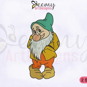 Seven Dwarf Bashful Machine Embroidery Design | 4x4 and 5x7 Hoop | Bashful Machine Embroidery Design | Snow White Bashful Embroidery Designs