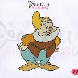 Happy Dwarf Machine Embroidery Design | 4x4 And 5x7 Hoop | Happy Dwarf Embroidery Design | Snow White and Seven Dwarf Embroidery Design