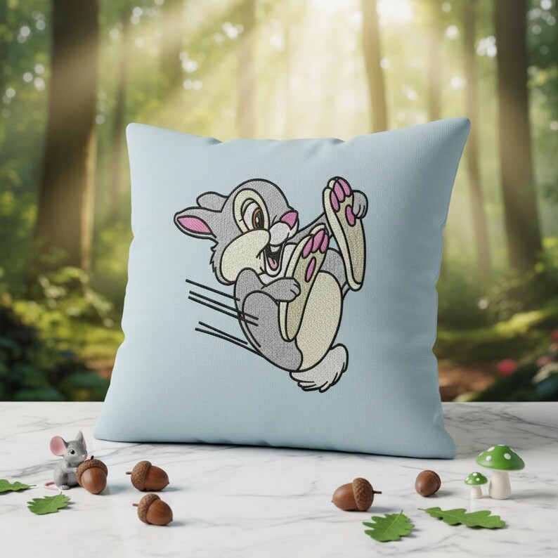 Sliding Thumper Machine Embroidery Design, 4x4 and 5x7 Hoop, Thumper ...