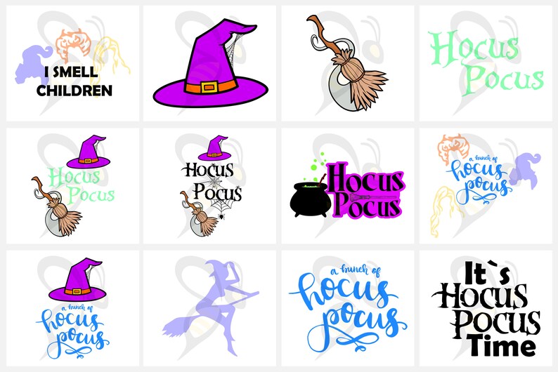 Download Hocus Pocus Halloween Svg Bundle Eps Png Dxf Pdf | Etsy