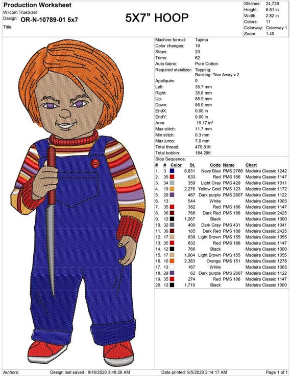 Chucky Horror 3 Piece Personalized Bath Towel Set Killer Doll Color Choice 
