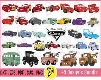 Disney cars vector sale