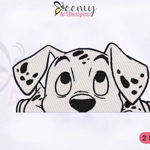 Dalmatiner Hund Stickmaschine, Maschinenstickerei | Dalmatiner Hund Stickerei Designs | Hund Stickdatei | 2 Größen Stickdatei