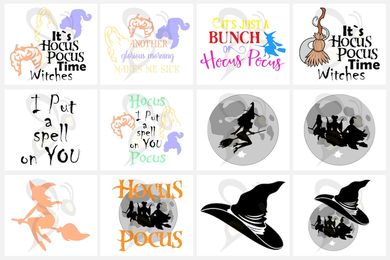 Download Hocus Pocus Halloween Svg Bundle Eps Png Dxf Pdf | Etsy