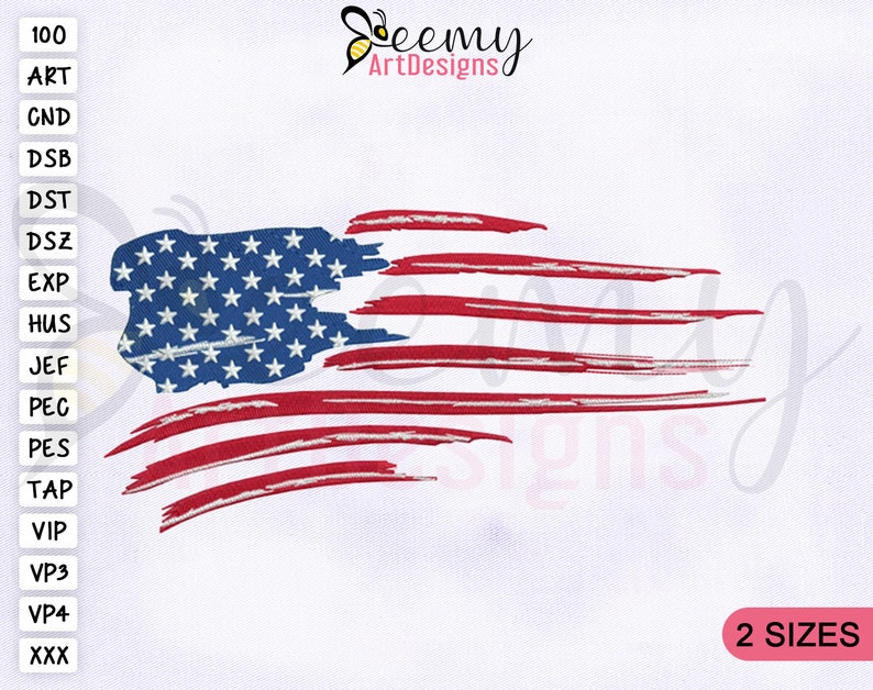 Distressed american flag embroidery design 4x4  5x7 hoop  etsy Distressed american flag embroidery design 4x4  5x7 hoop  etsy