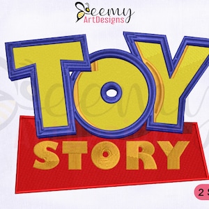 Toy Story Logo Machine Embroidery Design, Toy Story Embroidery Designs, Logo Embroidery Designs, 2 Sizes Machine Embroidery Designs