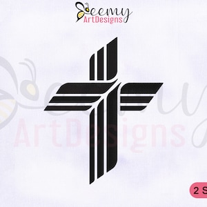 Lutheran Church Missouri Synod Cross Embroidery Design | 4x4 and 5x7 Hoop EMB | Synod Symbol Embroidery Design | Lutheran Cross EMB Design
