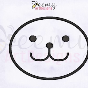 Dog Face Outline Machine Embroidery Design | 4.5x4.5 Hoop Embroidery | Dog Face Embroidery | Dog Outline Embroidery Design | Dog Embroidery