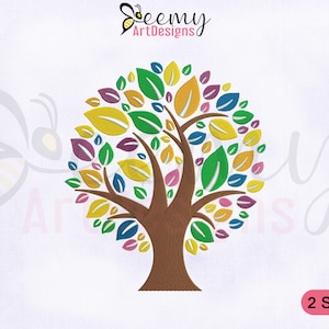 Eco Tree Embroidery Machine Embroidery Design, 4x4 and 5x7 Hoop, Helping Hands Tree Embroidery Design, Family Tree Machine Embroidery Design