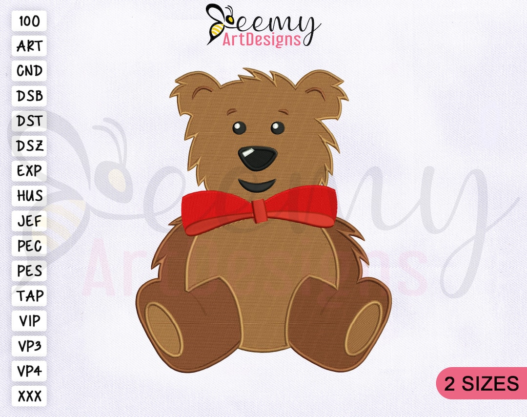 Disegni da ricamo con emoji di teneri orsacchiotti, telaio 4x4 e 5x7,  disegno da ricamo con orso, disegno da ricamo con emoji, disegno da ricamo  a