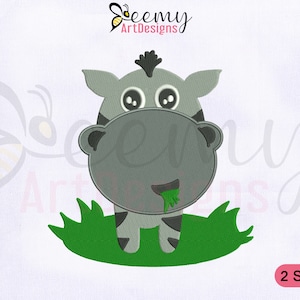 Cow Emoji Machine Embroidery Design, 4x4 and 5x7 Hoop, Cow Emoji Embroidery Designs, Dairy Cattle Embroidery Designs, Dairy Cow Embroidery