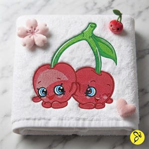 Shopkins Cheeky Cherries Embroidery Design, 4x4 and 5x7 Hoop (Instant Download)