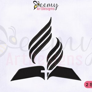 Seventh Day Adventist Church Embroidery Design | 4x4 & 5x7 Hoop EMB | Seventh Day Symbol Embroidery Design | Religous Embroidery Designs
