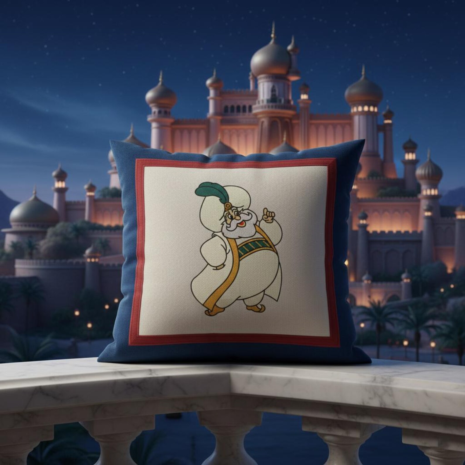 Aladdin the Sultan Machine Embroidery Design, Aladdin Embroidery Design ...