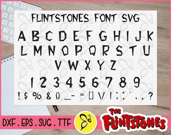 Flintstones Font Svg Cut Files Bundle The Flintstones Font Etsy 日本