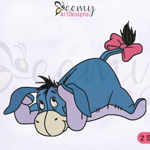 Winnie The Pooh Eeyore Embroidery Design, 4x4 and 5x7 Hoop Embroidery, Eeyore Machine Embroidery Design, Winnie The Pooh Embroidery Designs