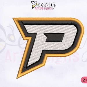 Letter P 3D Puff Machine Embroidery Design | 2.5 And 3 Inches Embroidery | 3D Puff Logo Embroidery | Alphabet P Logo Embroidery Design