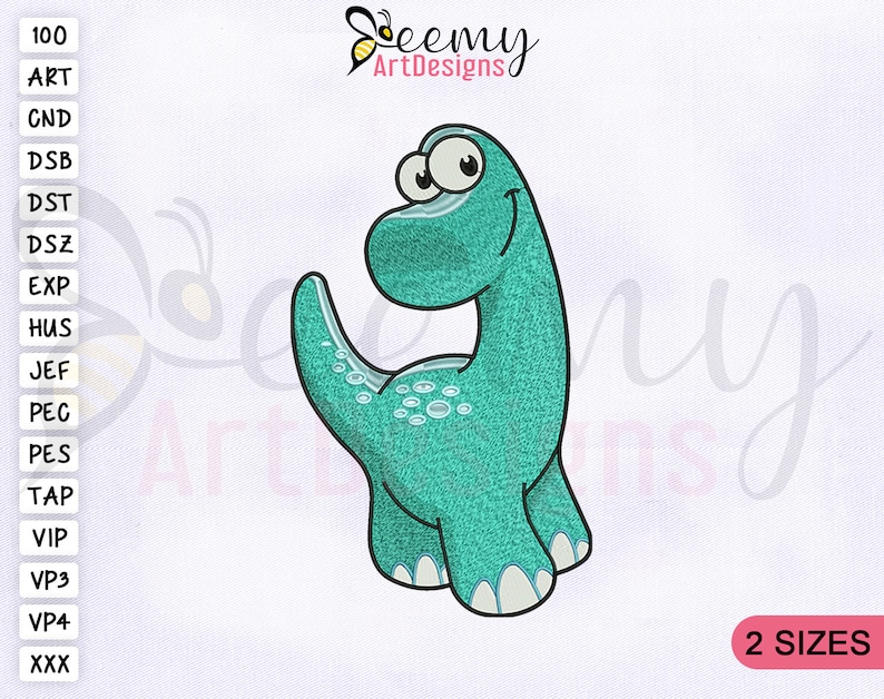 Cute baby dinosaur embroidery design 4x4 and 5x7 hoop cute  etsy Cute baby dinosaur embroidery design 4x4 and 5x7 hoop cute  etsy