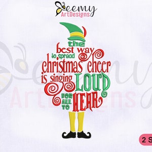 La mejor manera de difundir la alegría navideña: diseño de bordado, bastidor de 4x4 y 5x7, diseños de bordado navideño, diseño de bordado a máquina de piernas de elfo