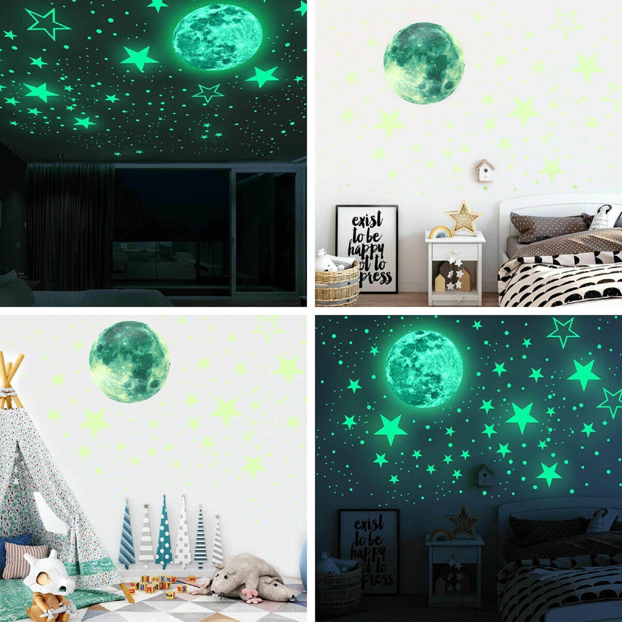 Glow in the Dark Stars, Space Age Birthday Gift, Astronomy Gifts, DIY Kits  for Adults, Glowing Star Stickers, Space Bedroom Ceiling Stars 