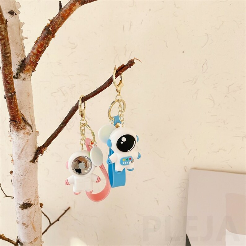 Cute Kawaii Astronaut Airtag Case Airtag Keychain Airtag Etsy