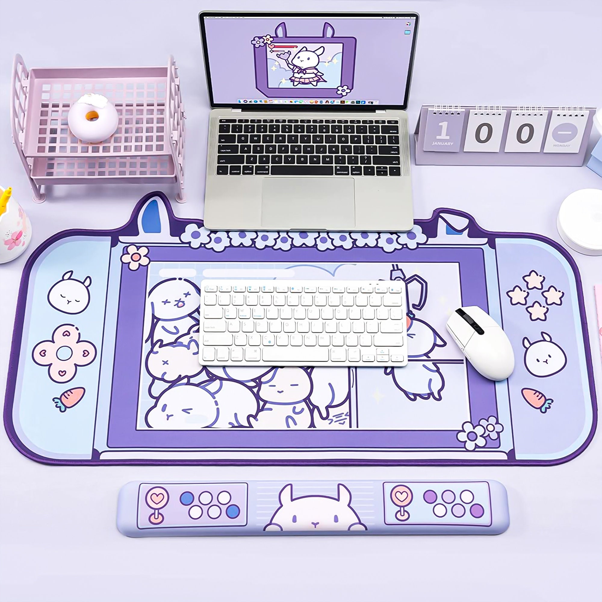 Kawaii Cat Paw Mouse Pad Gaming Desk Pad Silicone Nonslip Mouse Mat for