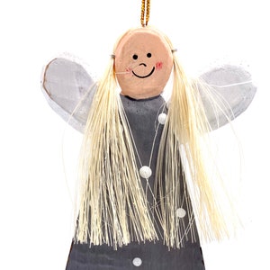 Anjo pontilhado (pacote de 2 enfeites por 19,95) enfeite de árvore de Natal