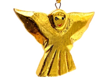 Gold Angel Ornaments - Etsy