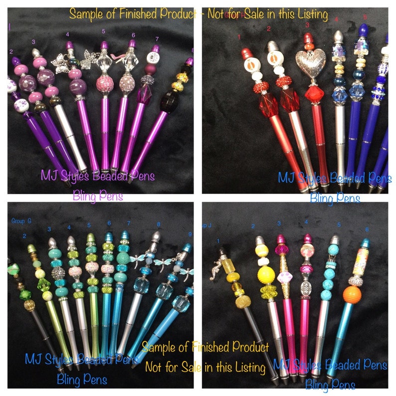 ON SALE 10 Color Metal DIY Beadable Pen Starter Kits Bead | Etsy