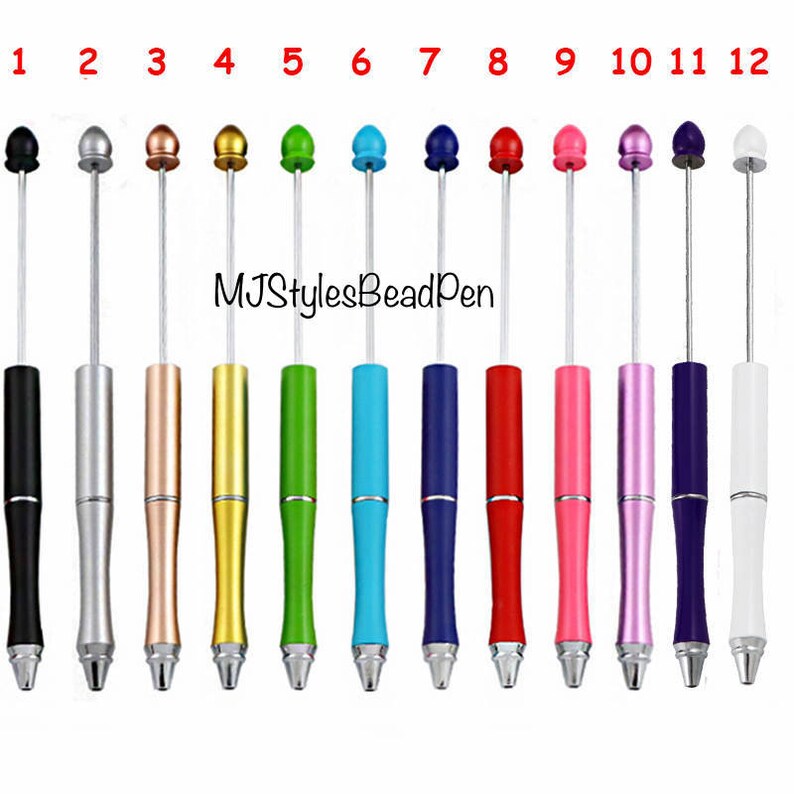 Metal Beadable DIY Pens Waterdrop Top Bead Pen Blank