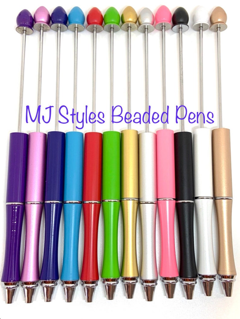 Metal Beadable DIY Pens Waterdrop Top Bead Pen Blank