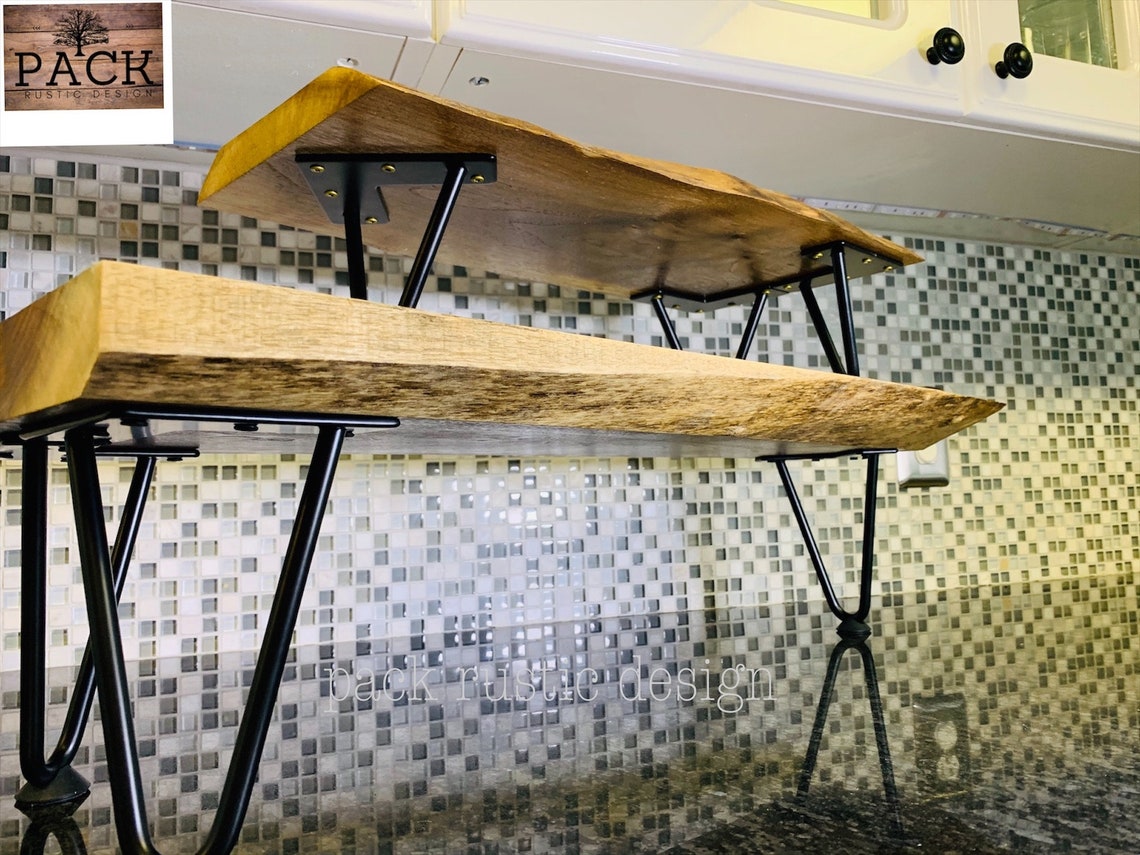 Natural Wood and Metal Display Riser Set. Rustic Display - Etsy