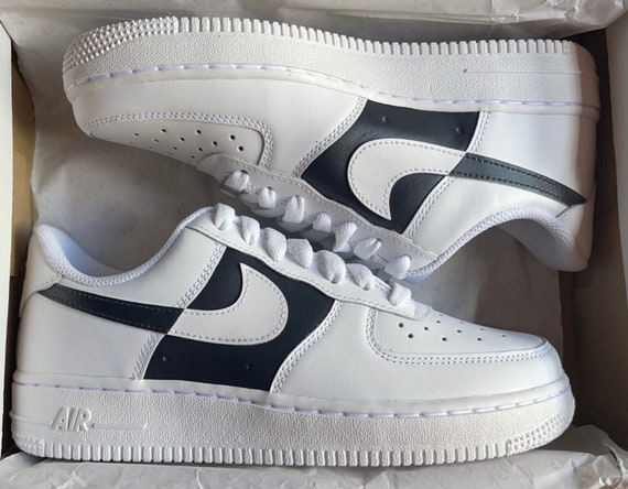 Black Custom Nike Air Force 1's / Customized AF1s - Etsy.de