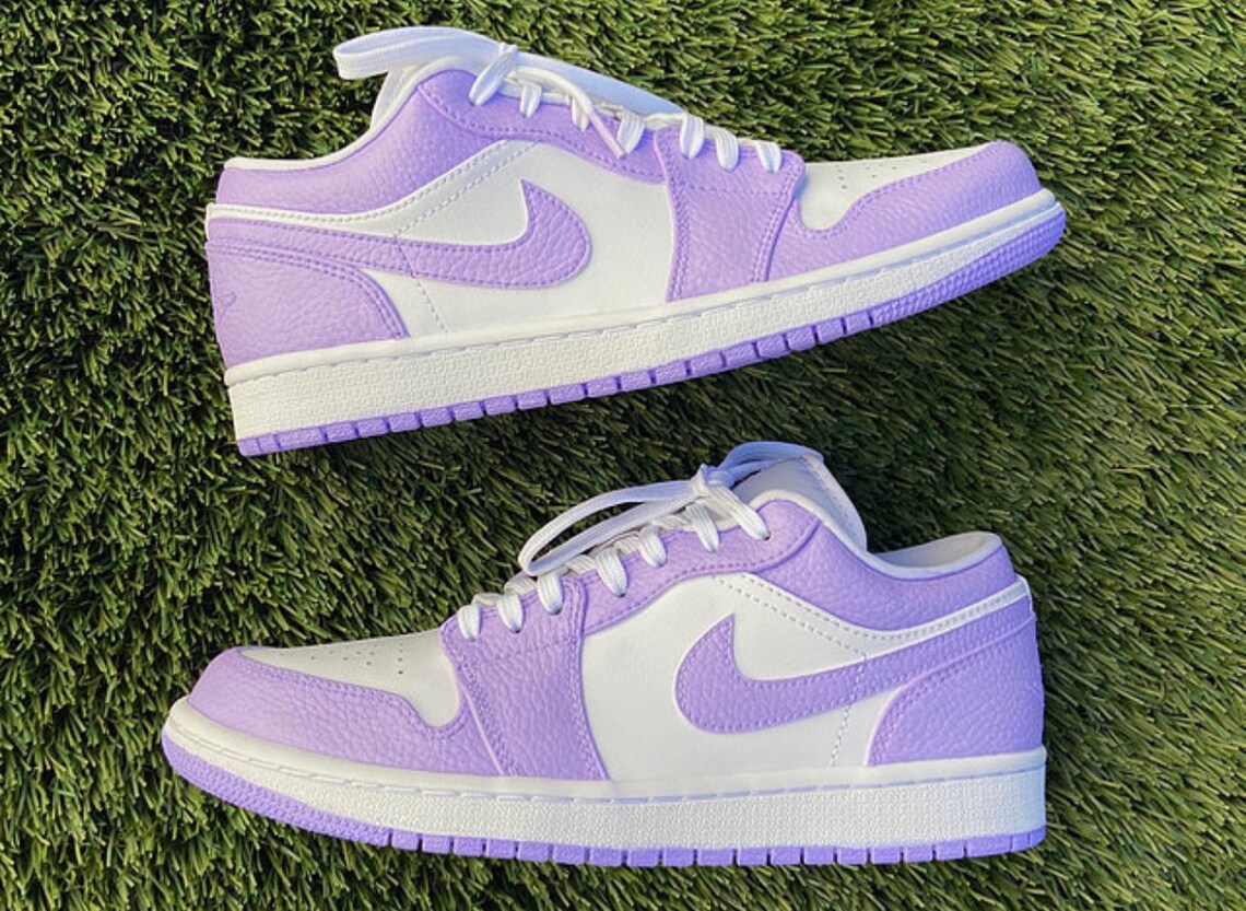 pink purple blue jordans