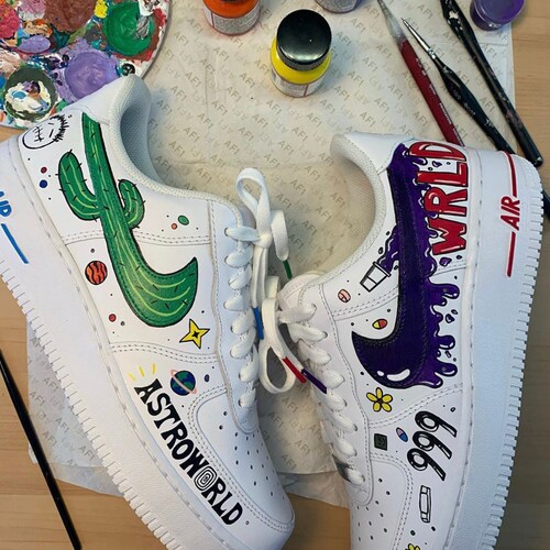 travis scott air force custom