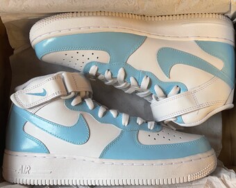 Nike Air Force 1 Blue | Etsy