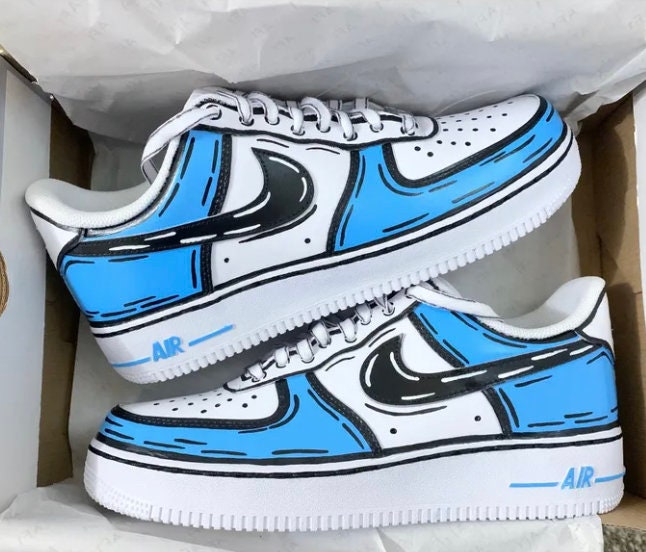 Af1 cartoon custom Clearance
