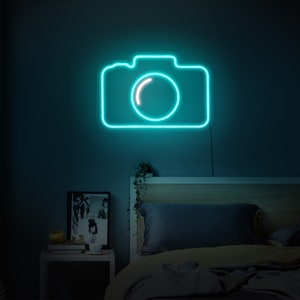 Kamera Neon Schild,Kamera Led Schild,Kamera Wand Dekor,Fotografie Neon Schild,Fotografie LED Schild,Led Neon Schild,Neon Schild Wand dekor