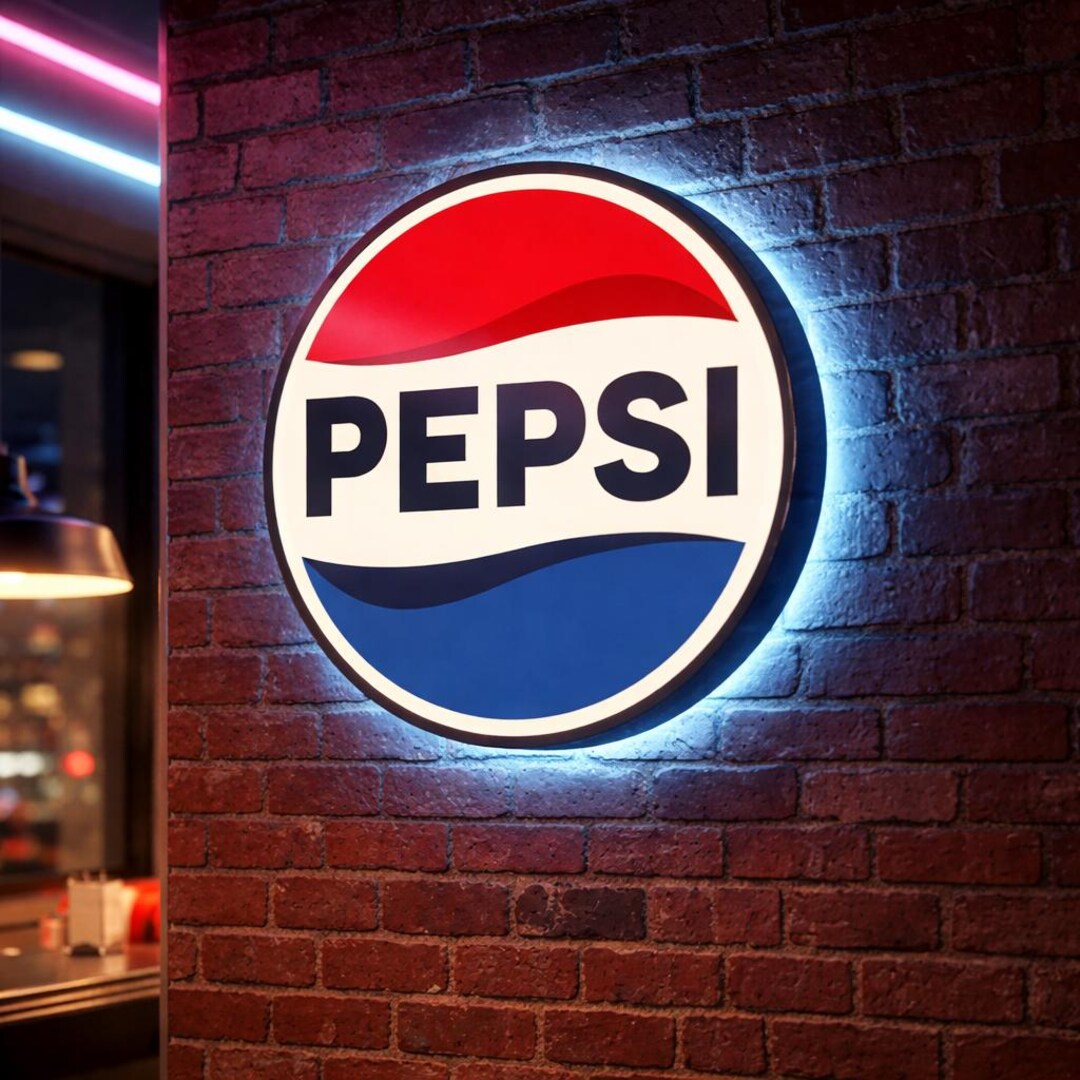 Custom Sign Pepsi Pepsi Wall Sign, Retro Pepsi LED Light, Vintage Pepsi Sign, Pepsi Logo ...