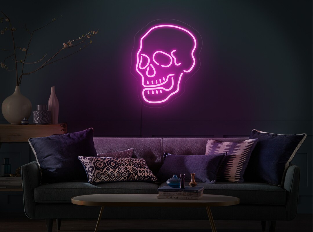 Skull Neon Sign,skull Led Sign,skull Neon Light,skull Wall Decor,skull