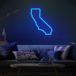 California neon sign,California led sign,California light sign,California wall decor,California wall art,California state sign