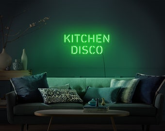 Kitchen disco sign,Kitchen disco neon sign,Kitchen disco led sign,Kitchen neon sign,Kitchen light sign,Disco neon sign,Neon sign wall decor