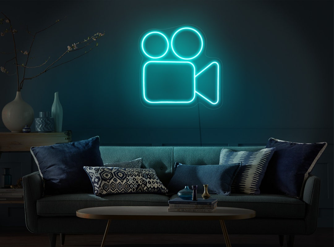 Video Camera Neon Sign,video Camera Decor,camera Neon Sign,camera Neon