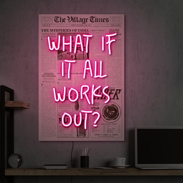 What if it all works out sign etsy