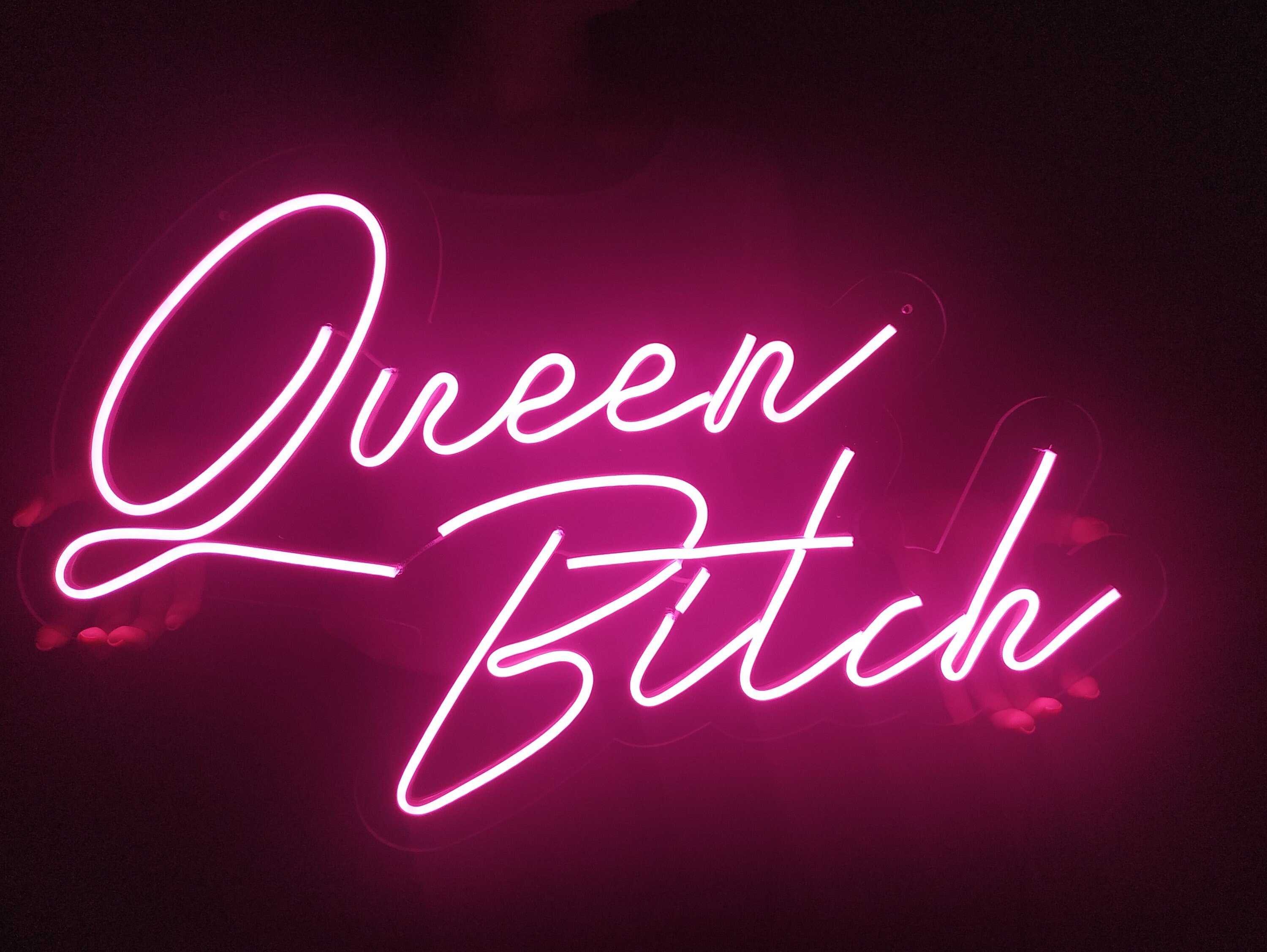 Queen Bitch Neon Signneon Sign Custom Bedroomcustom Neon Etsy UK