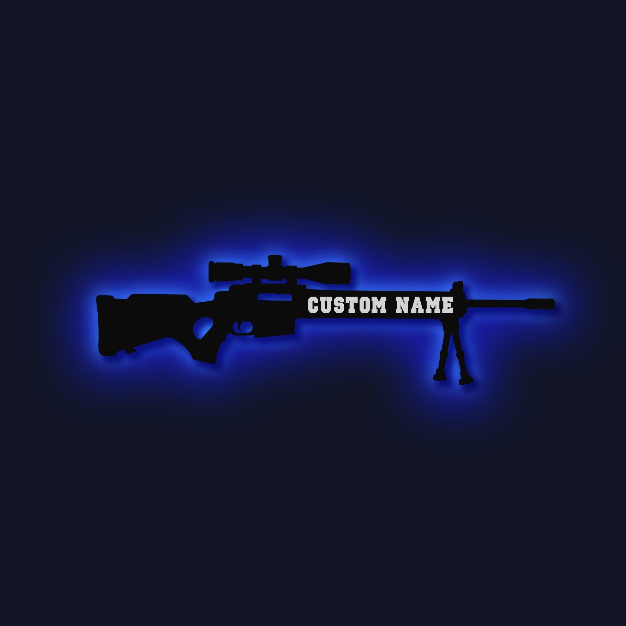 Sniper Rifle Wall Decor, Gun Wall Decor, Rifle Wall Art, Shooting Room ...